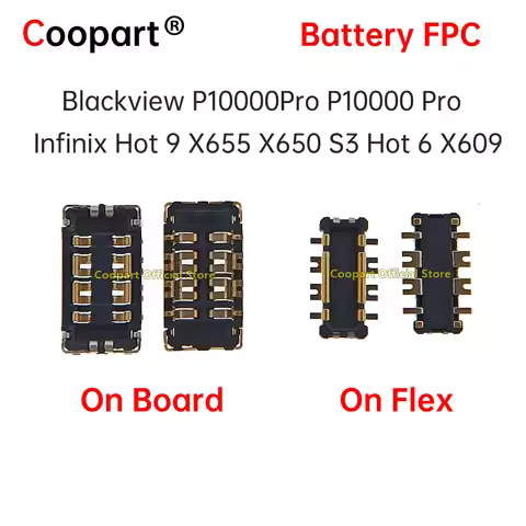 2Pcs New Battery Flex Clip Holder FPC Connector Plug Board For Blackview P10000Pro P10000 Pro Infini
