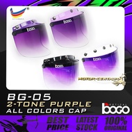 BOGO VISOR BG-05 2-TONE 2TONE PURPLE,  LIGHT/DARK PURPLE/LILAC/VIOLET/WHITE/BLACK-CAP FOR MS88, MHR,