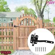TYLER Self-Locking Gate Lock, Carbon Steel Heavy Duty Fence Gate Lock, American Style Automatic Post