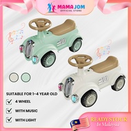 MAMAJOM 4 Wheels Ride On Toy Car Push With Music Lights Children Scooter Baby Balancer Car Bike Anti