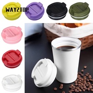 WAY2TOP Water Bottle Cover, Replacement Reusable Coffee Cup Lids, Durable Plastic Multicolor Cup Cap