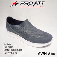 Rumahkaki - Sepatu Karet Pria Slip On Casual Empuk Anti Air Ringan Tanpa Tali Ukuran Cowok 39-43 ATT