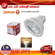 OSRAM GU5.3 MR16 LED BULB 24⁰ 6.5W (WARM WHITE 2700K)