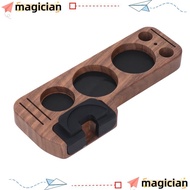 MAGICIAN Tamper Station Base,  Wood 51mm 54mm 58mm Coffee Tamping Station, Practical Compact Design 