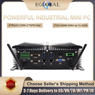 Eglobal Chepaest Industrial Desktop Computer Laptop Intel Core i5-8265U/8269U/i5-10210U i7-10510U/8565U/8569U Max 32G DDR4 1TB SSD Watchdog Reset PXE Mini PC