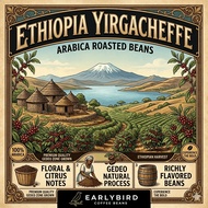 🇪🇹 Ethiopia Yirgacheffe Arabica Coffee Bean ☕️Fresh Roasted High Quality Coffee Bean