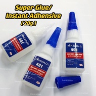 (Antonio 401)Super Glue 20g/Gam Super/Instant Adhesive/Gam Cepat Kering General Purpose