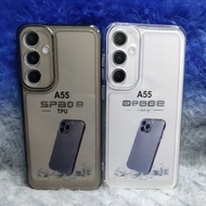 Case Transparent SpaceOriginal Samsung A55 5G/ A35 5G Silicone 2.1MM+Protec Camera Clear black
