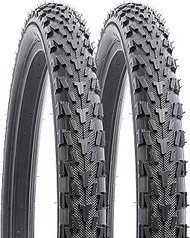 YunSCM 2 x Foldable 26 Inch Tyres 26 x 1.95 Coat 53-559 Compatible 26 x 1.90 26 x 1.95 26 x 2.0 Bicy