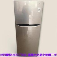 【新北二手家電】百豐悅 台北二手家電-二手 冰箱 LG 186公升 變頻 雙門冰箱 套房冰箱 淡水二手家電 三峽二手家電