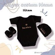Jumper Bayi Custom Nama Baju Bayi Custom Nama Set Baju Bayi Hadiah Bayi Paket Baju Bayi