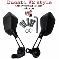 H3411- DUCATI V2 UNIVERSAL SIDE MIRROR CARBON DESIGN