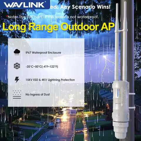WAVLINK AC/300/600/1200/1800/3000 Outdoor Router Access Point Long Range IP67 Waterproof Wi-Fi Exten