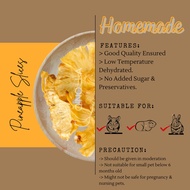 Dehydrated Pineapple  Slices  低温烘干凤梨干  snack for chinchillas, guinea pigs, rabbits and hamster