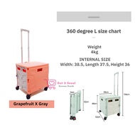 4 Wheels Easy Carry Foldable Shopping Trolly Cart 360 degree rotatable cart 5.5 and 7cm wheels diame
