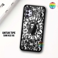 Real Case SAMSUNG A32 5G Latest Shiny Case - New Case Glossy casing hp SAMSUNG A32 5G [O BAPE Motif]