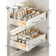 kitchen organiser Kitchen Spice Dish Pull-Out Multi-Functional Pull-Out Sink Storage pull-out rack k