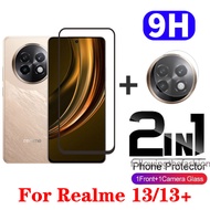 2 in 1 Screen Protector For Realme 13+ 5G Realme13 4G 13 Plus 2024 Full Coverage HD Tempered Glass S