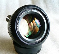 【悠悠山河】 *近新品* 稀有小K版 最優鍍膜 最佳解像力 Nikon Nikkor 50mm F1.4 大光圈人像鏡