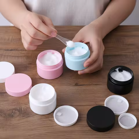 1Pc 5/15/20/30/50g Empty Tight Waist Container Empty Travel PP Facial Cream Jar Cosmetic Plastic Box