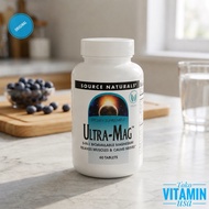 Source Naturals Ultra-Mag 60 Tablets | Magnesium 5-in-1 Bioavailable | Magnesium Supplement for Musc