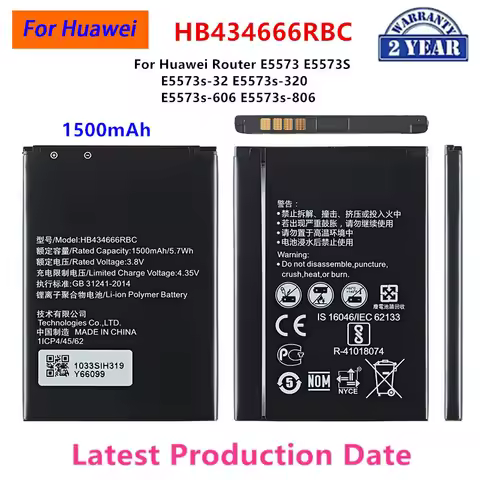 100% Orginal HB434666RBC 1500mAh Battery For Huawei Router E5573 E5573S E5573s-32 E5573s-320 E5573s-