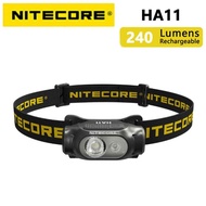 NITECORE HA11 LED head lamp 240 lumens has red and white dual light source multi-purpose lightweight