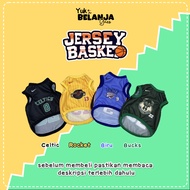 [COMSTUM NAMA] CAT CLOTHES SERIES JERSEY BASKET TANK / CAT CLOTHES SIZE S-XXL / YUKBELANJAGAES!