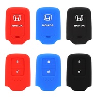 HONDA HRV CRV BRV XRV VEZEL JAZZ Silicone Car Key Cover 2 Buttons Smart Remote Key Cases