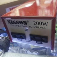 200Watt Step Up Down Transformer 110V - 220V Nisson Best Product *