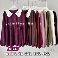 KEMEJA Nayara Blouse Size S M L XL XXL XXXL XXXXL 2XL 3XL 4XL 5XL 5L Jumbo Size Tops Big Size Clothe