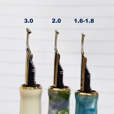 Smooth NO.6 Rounded Polished Thick Fountain Pen School Practice Tip Two-color 1.6MM 2.0MM 30.MM Nib 