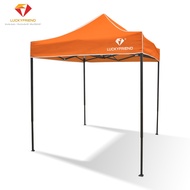 เต็นท์ ขาย ของ LUCKYFRIEND เต็นท์ขายของตลาดนัดเต็นท์พับ 3  ขนาด  ขนาด 2x2 / 2X3 / 3X3  เมตร (สีดำ)+ผ
