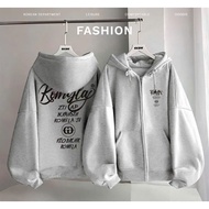 Jacket Hoodier Doublebag Printed with Outstanding Letter Mix_Uinsex Wide Form Stylish Big Hat_High Q