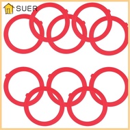 SUER 10Pcs Flush Valve Seal, Silicone K-GP1059291 Gasket Replacement Parts, Durable Red for Kohler/T