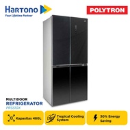 POLYTRON KULKAS MULTIDOOR NEW BELLEZA INVERTER REFRIGERATOR PRS510X