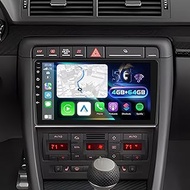 4+64G Android Car Stereo for Audi A4 S4 RS4 2004 2005 2006 2007 2008-9 Inch IPS Touchscreen Radio wi