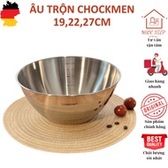 CHOCKMEN salad bowl, CHOCKMEN stainless steel bowl, stainless steel mixing bowl, dough mixing bowl, 