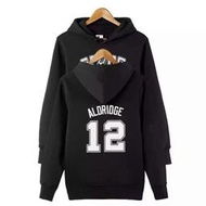 🔥LaMarcus Aldridge長袖連帽T恤上衛衣🔥NBA馬刺隊Adidas愛迪達運動籃球衣服大學純棉T男714