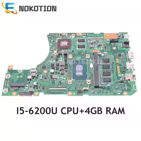 NOKOTION 60NB09Q0-MB1310 69N0SLM13A00P X556UJ_MB MAIN BOARD For ASUS X556UJ X556UF PC Motherboard RE