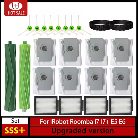 For iRobot Roomba i7 i7 i6 i8 i3 Plus E5 E7 E&I Series Hepa Filter Side Brush Main Brush Vacuum Clea