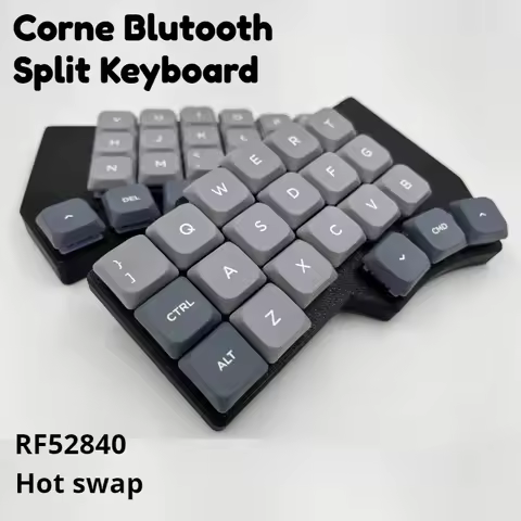 Corne Bluetooth Split Keyboard Low Profile Gateron Switch Hot Swap Split Mechanical Keyboard No Rgb 