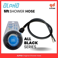 ALPHA ORIGINAL WATER HEATER SHOWER HOSE PVC 1.5 METER BLACK