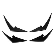Myhome-sg 4pcs Front Bumper Splitter Fins ABS Light Weight Body Spoiler Canards Trim for M3 M4 G80 G