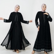 new Abaya Turkey Jubah Gamis Hitam Bordir Arab Dress Muslim Wanita