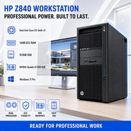 HP Z840 Workstation Dual Intel Xeon E5-2660 v3 16GB ECC RAM 512GB SSD Quadro K1200 Win 11 Pro