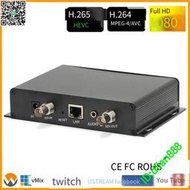 HEVC H.265 H.264 SD /HD /3G SDI 轉 IP 視頻音頻編碼器YouTube