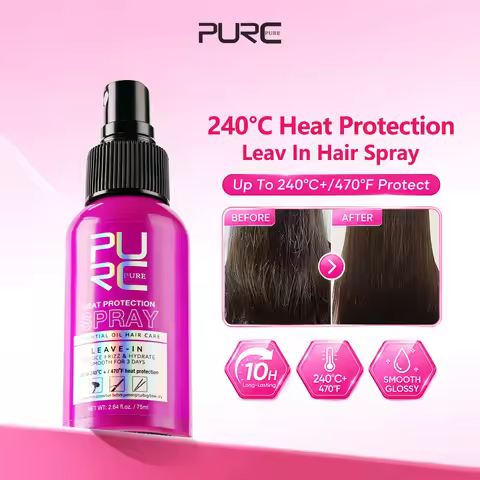 PURC Heat Protection Spray Smoothing Anti Frizz Dry Hair Scalp Treatment Hair Care Products for Wome