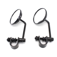 กระจกมองหลังมือจับรถจักรยานยนต์คลิปนูนมนย้อนยุค22 25มม. สำหรับ Harley สำหรับ Kawasaki Cafe Racer