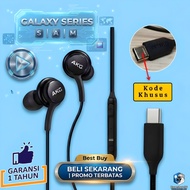 [ ORIGINAL ] HF Earphone AKG Samsung Galaxy S25 S 25 Type C In ear with microphone (typsy) Black